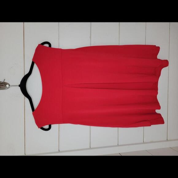 Roz & Ali 2X red stretch sleeveless top - Picture 2 of 5